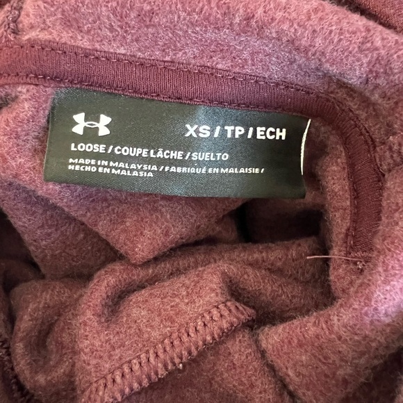 𝅺under Armour Women’s Maroon Sweatshirt Size XS - Picture 5 of 5